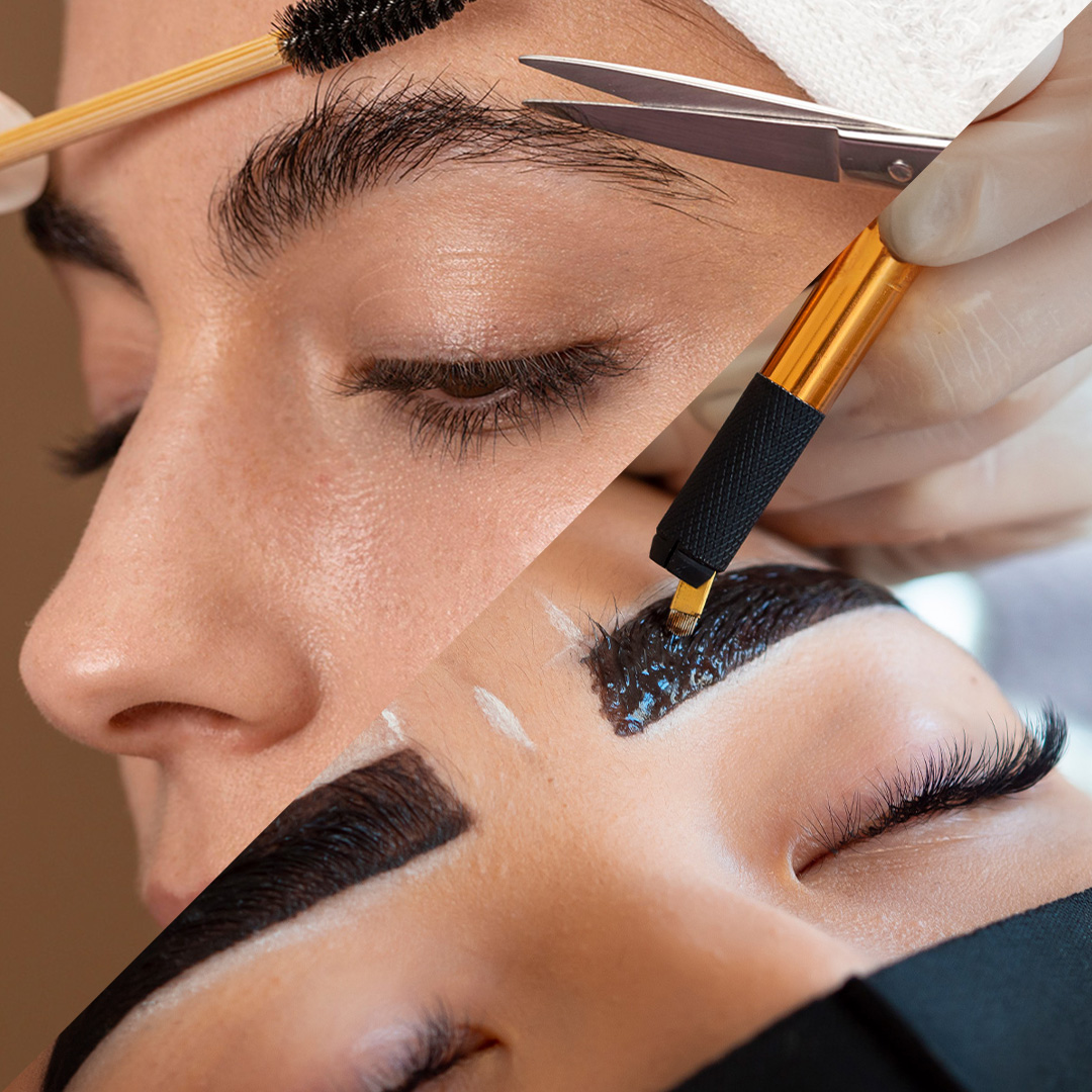brow shaping and tint